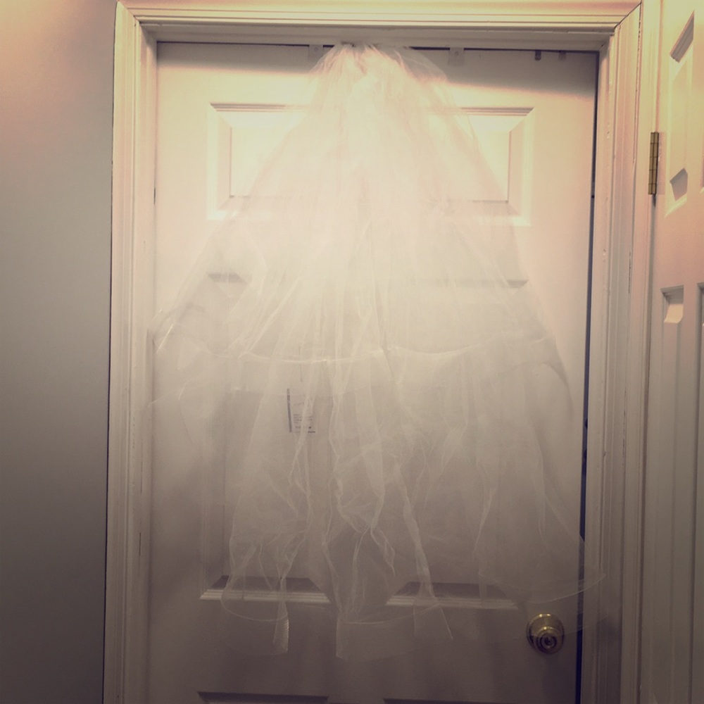 2 tiered wedding veil